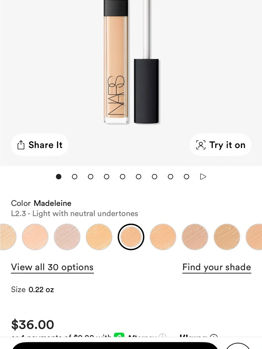 NARS Radiant Creamy Concealer - Light 2.3 🆕